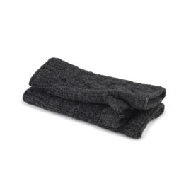 Sjaal Met Verhaal Handwarmers Cable Antraciet