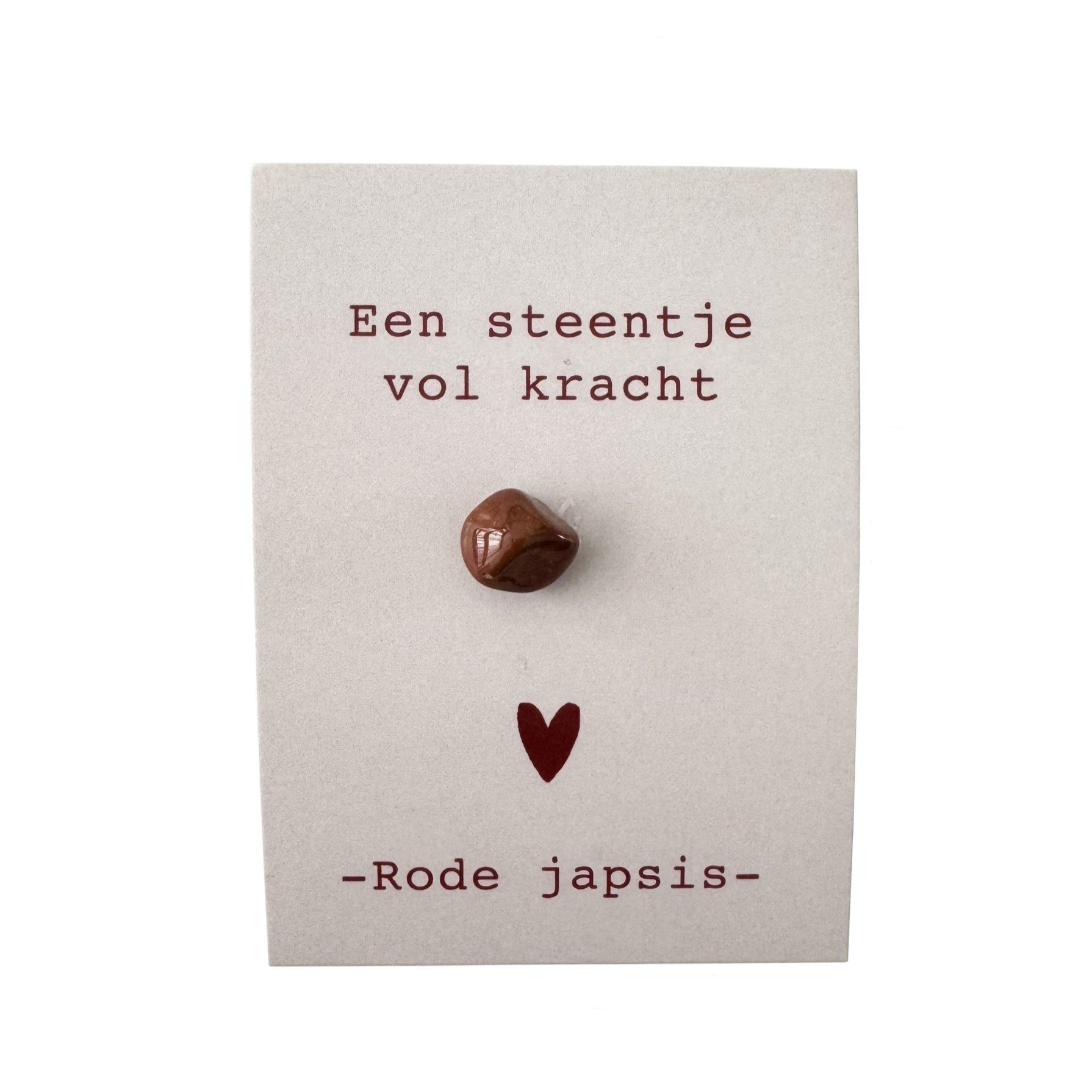 Sidedish Kaartje Edelsteentje Rode Japsis
