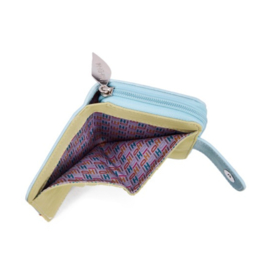 Hi-di-hi Portemonnee Little Magpie Light Blue Orange Green