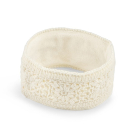 Sjaal Met Verhaal Haarband Granny Square Crème