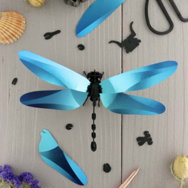 DIY 3D Anisoptera Libelle Azure Blue