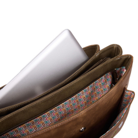 Hi-di-hi Tas Busy Bird Brown Beige