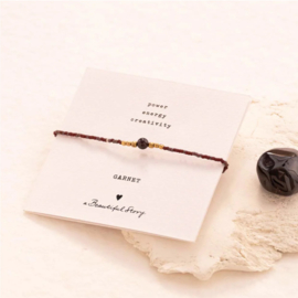 A Beautiful Story Armband Iris Card Granaat
