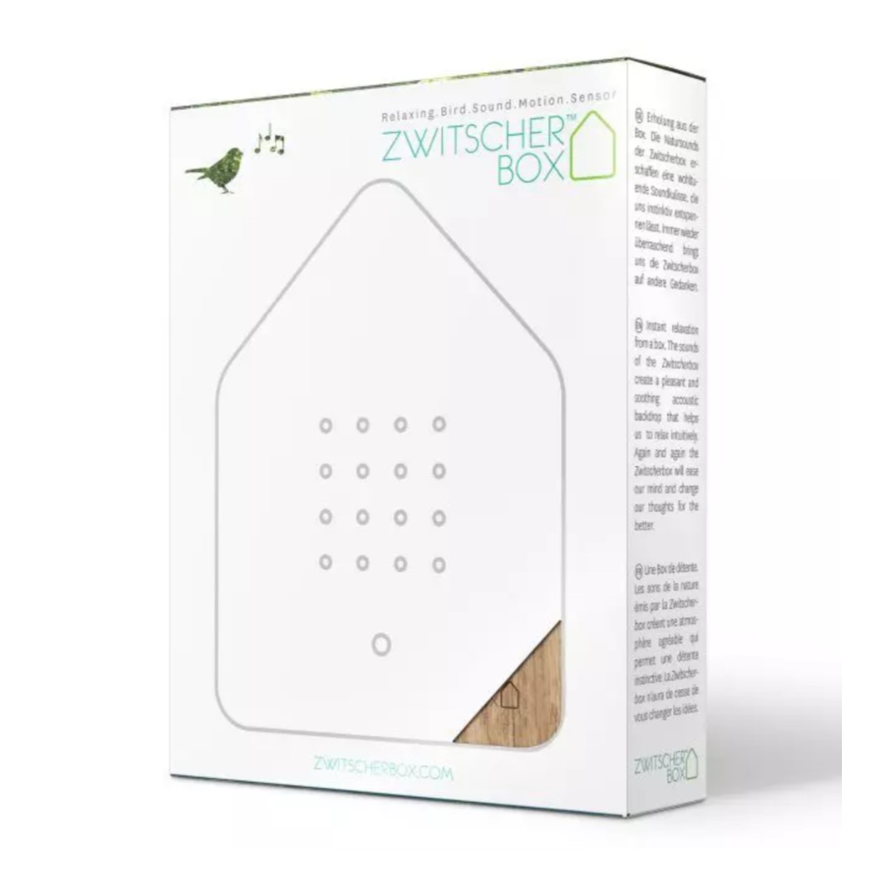 Relaxound Vogelhuisje Met Vogelgeluiden Zwitscherbox Bamboo