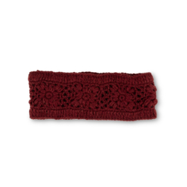 Sjaal Met Verhaal Haarband Granny Square Bordeaux