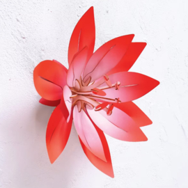 Assembli DIY Lotus Muurbloem Perzik