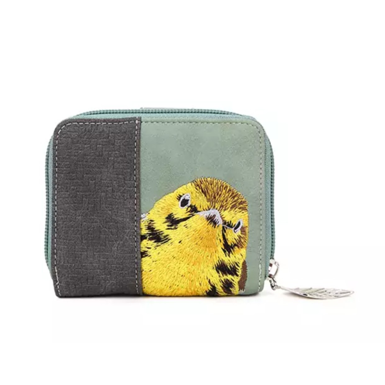 Hi-di-hi Portemonnee Little Magpie Light Green Dark Grey