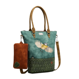 Hi-di-hi Tas Aves Aqua Dark Green