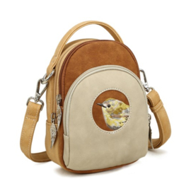 Hi-di-hi Tas Ditty Beige Cognac Peach