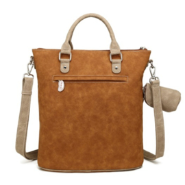 Hi-di-hi Tas Chit-Chat Cognac Peach
