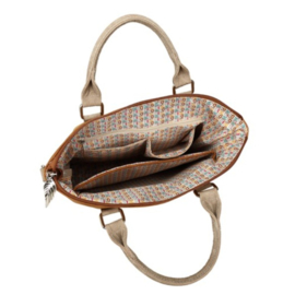 Hi-di-hi Tas Chit-Chat Cognac Peach