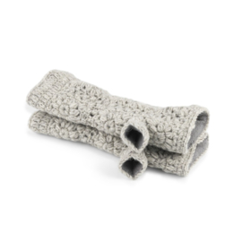 Sjaal Met Verhaal Handwarmers Granny Square Lichtgrijs