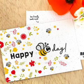 Bloom Your Message Bloeikaart Happy Bee Day