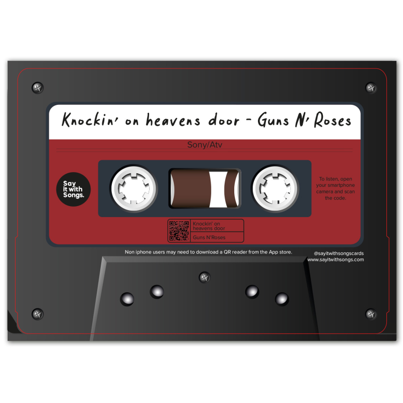 Say It With Songs Kaart Guns N' Roses Knockin' On Heavens Door