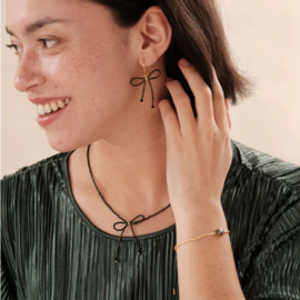 A Beautiful Story Ketting Wishful Zwarte Onyx Groen