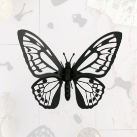 Assembli DIY 3D Birdwing Vlinder Zwart