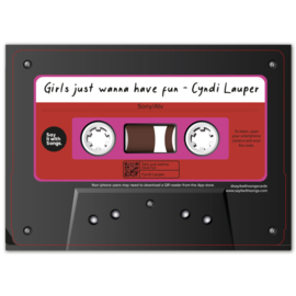 Say It With Songs Kaart Cindi Lauper Girls Just Wanna Have Fun