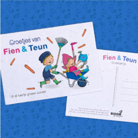 Bloom Your Message Groeikaart Fien & Teun Groetjes