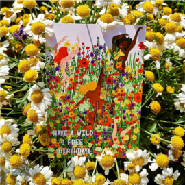 Reddish Design Kaart Wild & Free Birthday