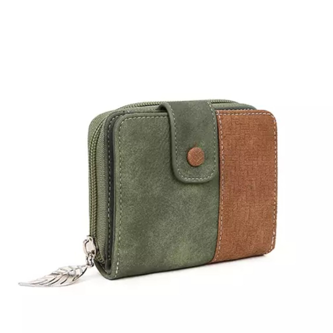 Hi-di-hi Portemonnee Little Magpie Dark Green Cognac