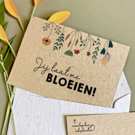 Bloom Your Message Bloeikaart Jij Laat Me Bloeien