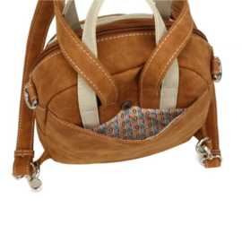 Hi-di-hi Tas Eggy Cognac Beige