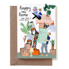 Reddish Design Kaart Happy New Home