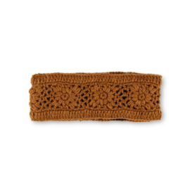 Sjaal Met Verhaal Haarband Granny Square Cognac