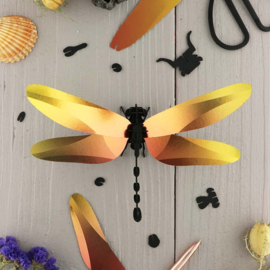 DIY 3D Anisoptera Libelle Sunset Yellow