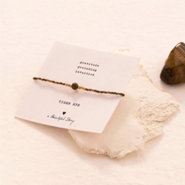 A Beautiful Story Armband Iris Card Tijgeroog