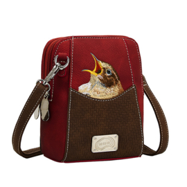 Hi-di-hi Tas Little Paradise Red Brown