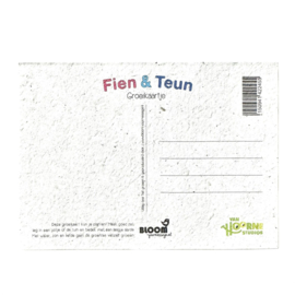 Bloom Your Message Groeikaart Fien & Teun Leuke Dag