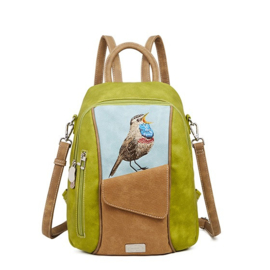 Hi-di-hi Tas Ballade Green Cognac