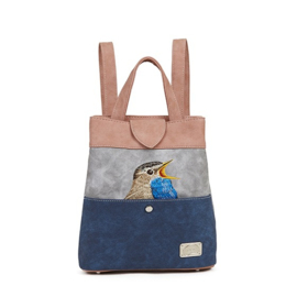 Hi-di-hi Tas Song Song Light Grey Navy Pink