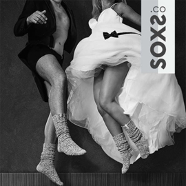 SOXS Wollen Sokken Duo Mr & Mrs Gift Box