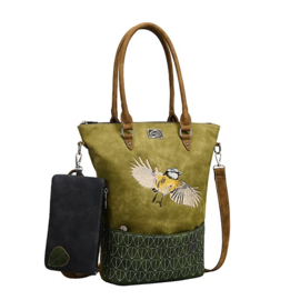 Hi-di-hi Tas Aves Olive Dark Green