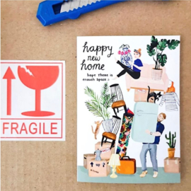 Reddish Design Kaart Happy New Home