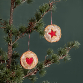 Sjaal Met Verhaal Hanger Linzer Koekje Ster Vilt