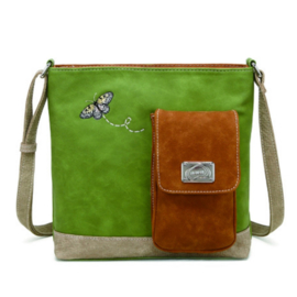 Hi-di-hi Tas Quack Green Cognac Beige