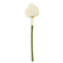 Sjaal Met Verhaal Calla Vilt Wit