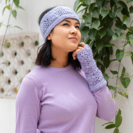 Sjaal Met Verhaal Handwarmers Granny Square Lila