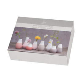 Räder Porselein Vaasjes Mini Pastel Roze Perzik  - set van 4