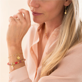 A Beautiful Story Armband Flowing Rozenkwarts