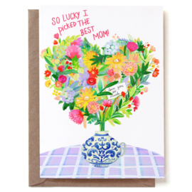 Reddish Design Kaart I Picked The Best Mom