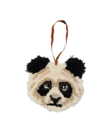 Plumpy Panda Dierenkop Hanger Wol