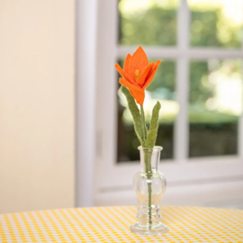 Sjaal Met Verhaal Krokus Vilt Oranje
