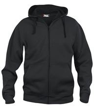 Basic Hoody Lange Ritssluiting