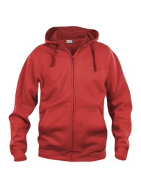 Basic Hoody Lange Ritssluiting