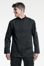 CHEF JACKET COOL-ZIPPER BLACK