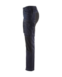 Dames Service Werkbroek Jeans Stretch Blue